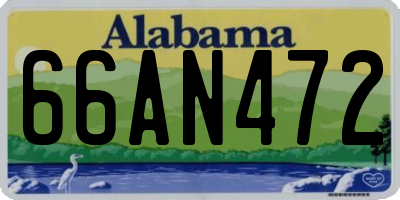 AL license plate 66AN472
