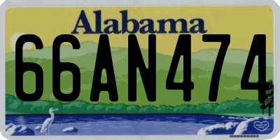 AL license plate 66AN474