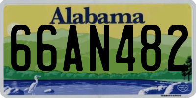 AL license plate 66AN482