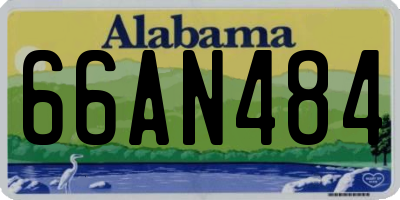 AL license plate 66AN484
