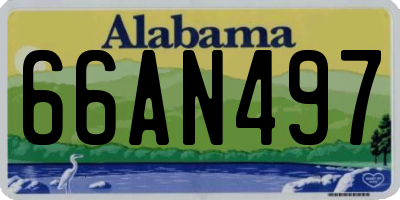 AL license plate 66AN497