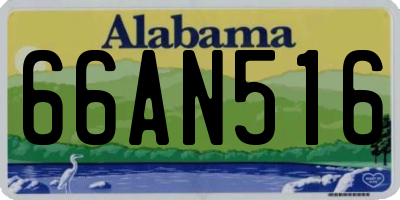 AL license plate 66AN516