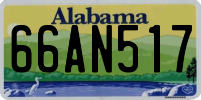 AL license plate 66AN517