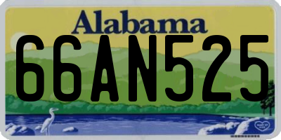 AL license plate 66AN525