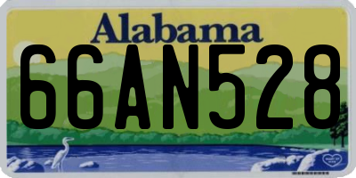 AL license plate 66AN528
