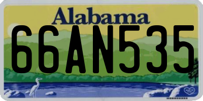 AL license plate 66AN535