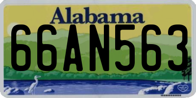 AL license plate 66AN563