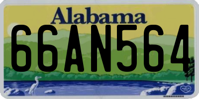 AL license plate 66AN564