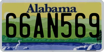 AL license plate 66AN569