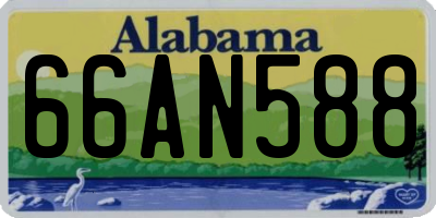 AL license plate 66AN588