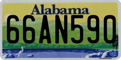 AL license plate 66AN590