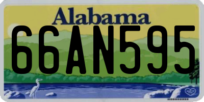 AL license plate 66AN595