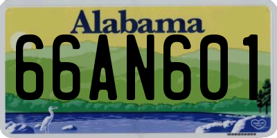 AL license plate 66AN601