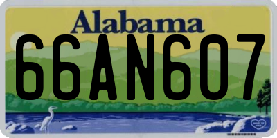 AL license plate 66AN607