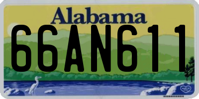 AL license plate 66AN611