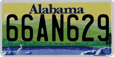 AL license plate 66AN629