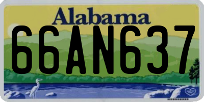 AL license plate 66AN637