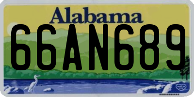 AL license plate 66AN689