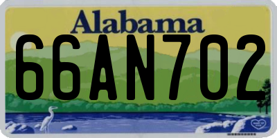 AL license plate 66AN702