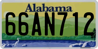AL license plate 66AN712