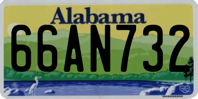 AL license plate 66AN732