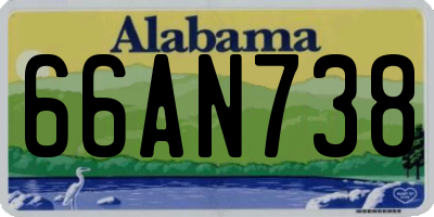 AL license plate 66AN738