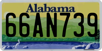 AL license plate 66AN739