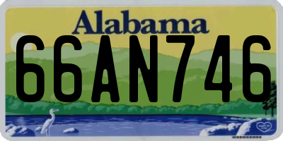 AL license plate 66AN746