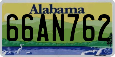 AL license plate 66AN762