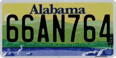 AL license plate 66AN764