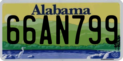 AL license plate 66AN799