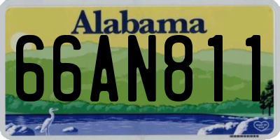 AL license plate 66AN811