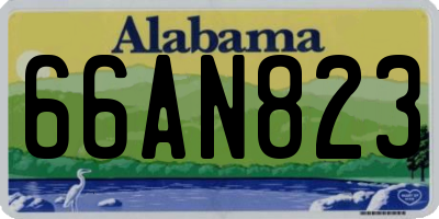 AL license plate 66AN823