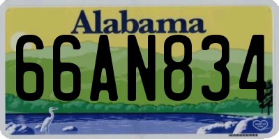AL license plate 66AN834