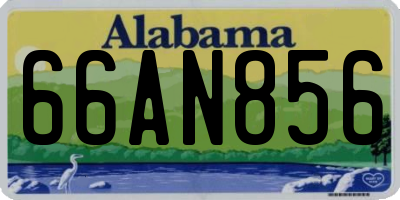 AL license plate 66AN856
