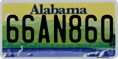 AL license plate 66AN860