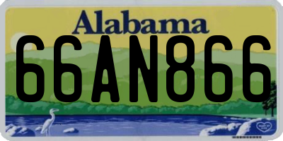 AL license plate 66AN866