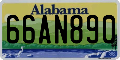 AL license plate 66AN890