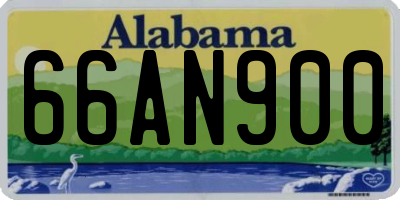AL license plate 66AN900