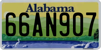 AL license plate 66AN907