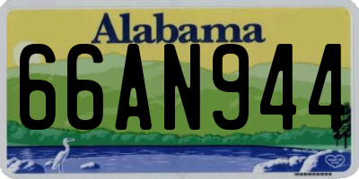 AL license plate 66AN944