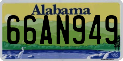 AL license plate 66AN949