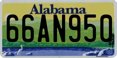 AL license plate 66AN950