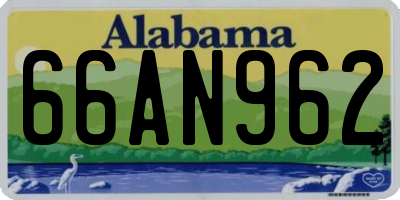 AL license plate 66AN962