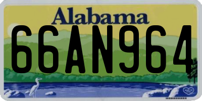 AL license plate 66AN964