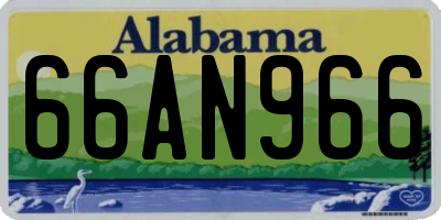 AL license plate 66AN966