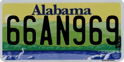 AL license plate 66AN969