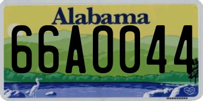 AL license plate 66AO044