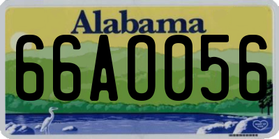 AL license plate 66AO056