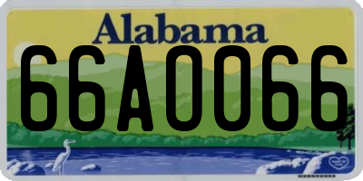 AL license plate 66AO066